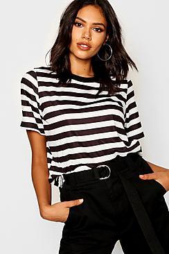 Boohoo Tonal Stripe T-shirt