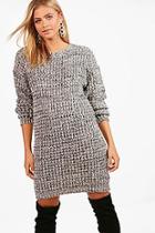 Boohoo Charlotte Turn Up Cuff Soft Knit Slouchy Jumper