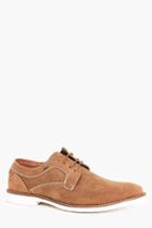 Boohoo Suedette Derbie Shoes Sand