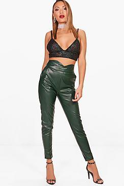 Boohoo Lottie Faux Leather Trouser