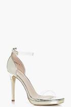 Boohoo Ivy Clear Band Platform Two Part