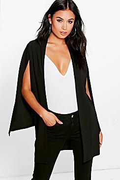 Boohoo Stacey Longline Cape Blazer