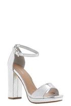 Boohoo Nicole Wide Fit Snake Metallic Platforms