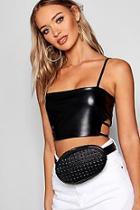 Boohoo Square Stud Belt Bag