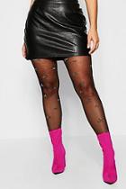 Boohoo Plus Gold Shimmer Star Tights
