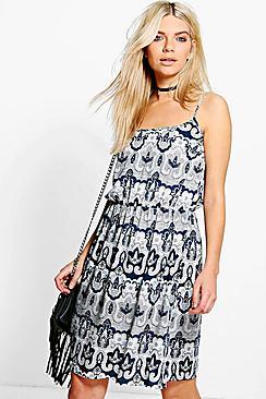 Boohoo Ella Printed Dress