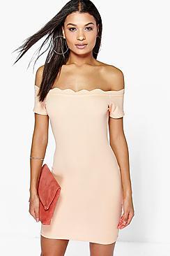 Boohoo Jamie Off The Shoulder Bodycon Dress