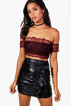 Boohoo Lydia Eyelash Lace Bandeau