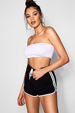 Boohoo Tall Emily Contrast Trim Runner Shorts