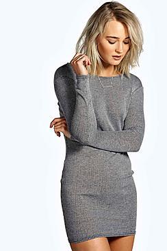 Boohoo Natasha Coloured Rib Bodycon