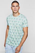 Boohoo All Over Palm Print T-shirt