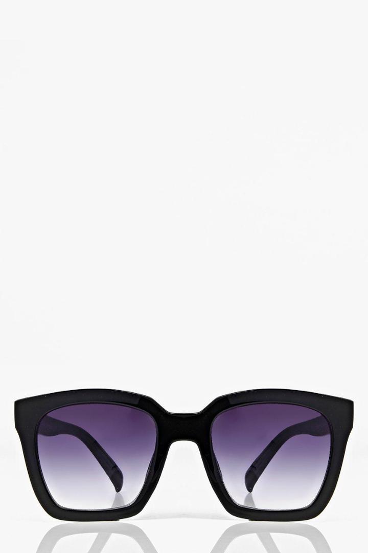 Boohoo Isla Oversized Square Frame Sunglasses Black