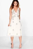 Boohoo Boutique Misa Embellished Stappy Back Dress
