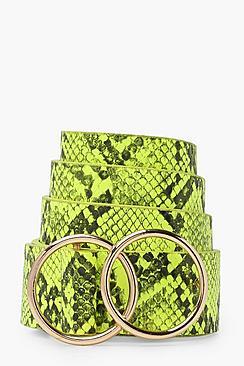 Boohoo Neon Snake Boyfriend Belt