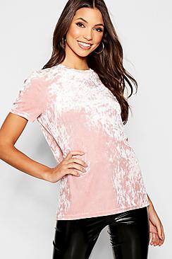 Boohoo Velour T-shirt