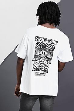 Boohoo Club Night Back Print Oversized T-shirt