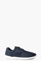 Boohoo Navy Lace Up Running Trainers Navy