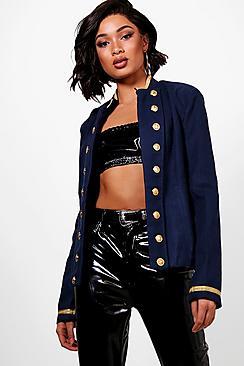Boohoo Tall Military Crop Jacket