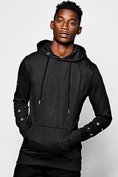 Boohoo Eyelet Arm Detail Oth Hoodie