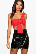 Boohoo Claire Bow Strap Bandeau