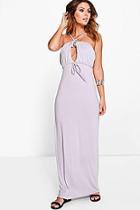 Boohoo Kellie Strappy Keyhole Maxi Dress