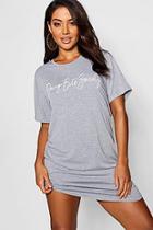 Boohoo Do Bits Society Sleep Tee