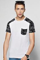 Boohoo Short Sleeve Raglan Space Dye T-shirt