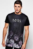 Boohoo Man Rose Sublimation T-shirt