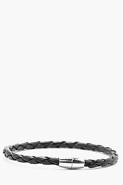 Boohoo Plaited Pu Bracelet