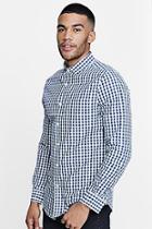 Boohoo Smart Gingham Slim Fit Shirt