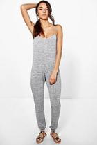 Boohoo Tall Felicity Marl Slub Hareem Jumpsuit