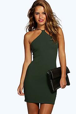 Boohoo Petite Rebecca Strappy Bodycon Dress