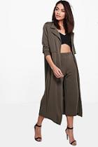 Boohoo Lydia Tailored Duster Jacket