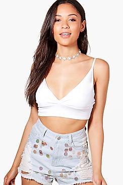 Boohoo Holly Basic Strappy Back Crop