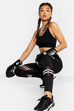 Boohoo Fit Stripe Running Leggings