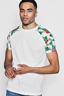 Boohoo Floral Raglan T-shirt