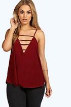 Boohoo Plus Frankie Strapy Slinky Swing Vest