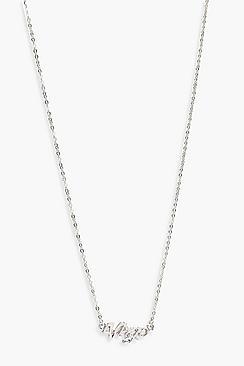 Boohoo Amy Virgo Star Sign Necklace