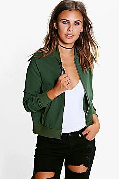 Boohoo Petite Libby Basic Bomber