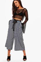 Boohoo Adelaide Striped Culottes