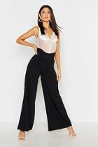 Boohoo The Tailored Paperbag Waist Belted Wide Leg Trouser