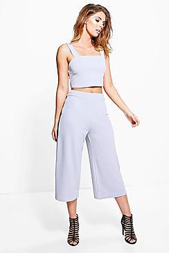 Boohoo Rita Boxy Strappy Culotte Co-ord