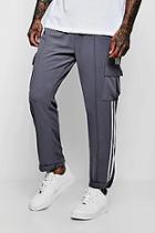 Boohoo Smart Woven Cargo Trouser With Tape