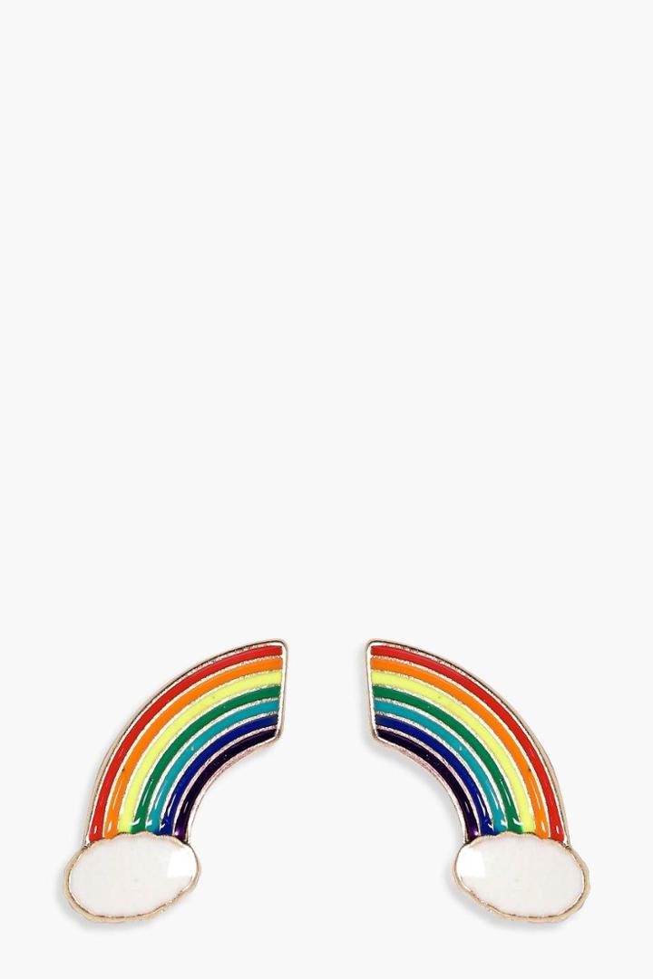 Boohoo Libby Rainbow Kitsch Earrings Multi