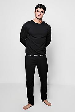 Boohoo Man Crew Neck Sweater + Lounge Pants