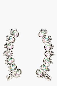 Boohoo Rosie Holographic Ear Cuff Set