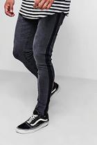 Boohoo Super Skinny Jeans With Washed Side Seam
