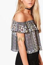 Boohoo Ivy Zig Zag Layered Cuff