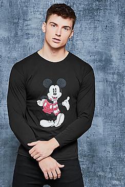 Boohoo Disney Christmas Front & Back Print Long Sleeve Tee