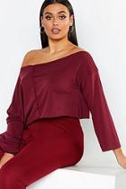 Boohoo Off Shoulder Sweater